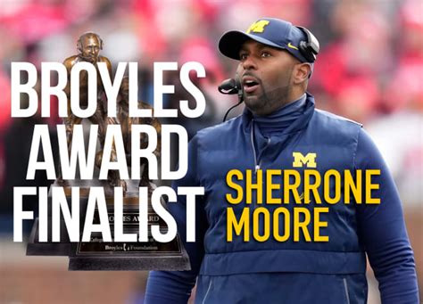 Michigan's Sherrone Moore named Broyles Award Finalist - Maize ...