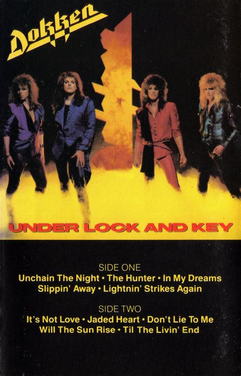 Dokken - Under Lock And Key (1985, SR, Clear, Cassette) | Discogs