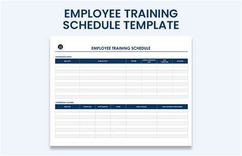 Employee Schedule Template Numbers - Design Talk