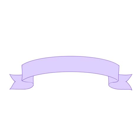 Purple Pastel Ribbon 23221001 PNG