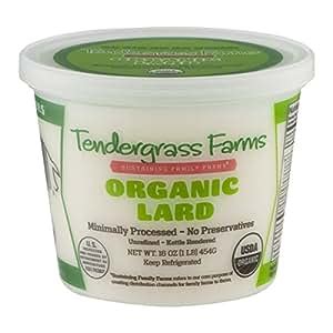 Amazon.com : Organic Lard, 16 oz. (2 Pack) : Grocery & Gourmet Food