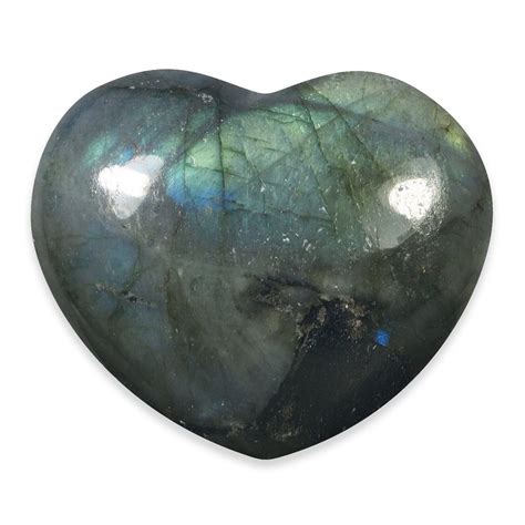 Labradorite Crystal Hearts