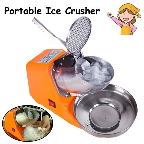 Portable Ice Crusher Electric Commercial Aluminium Alloy Ice Crusher ...