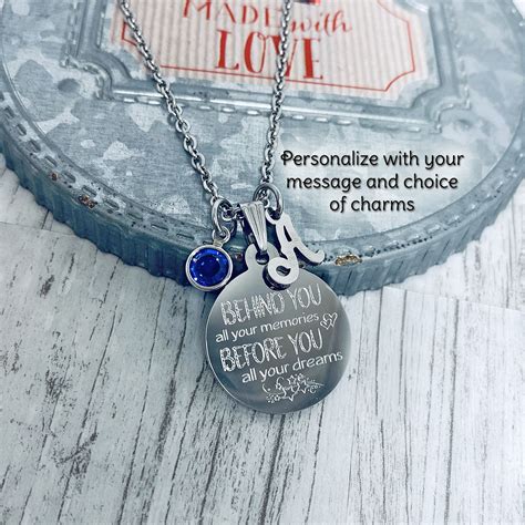 Custom Engraved Necklace personalized choice of message in 2020 ...