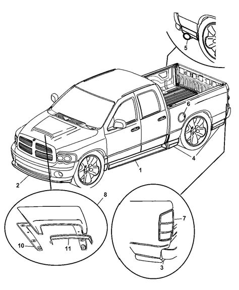 Exploring the Detailed Diagram of OEM Dodge Ram Parts