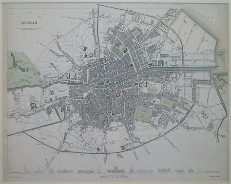 DUBLIN - CITY PLAN - Storey's Ltd | Map sketch, Antique map, Prints