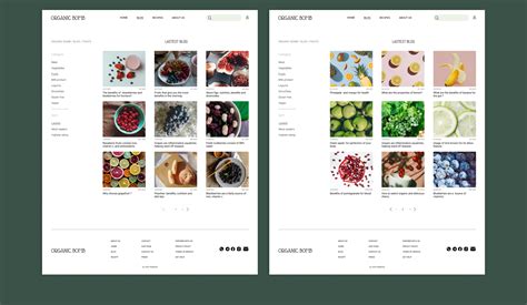 Food Blog Website on Behance