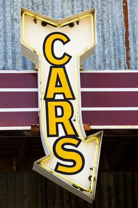 Retro Cars Sign Free Stock Photo - Public Domain Pictures