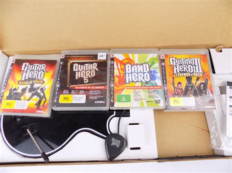 Boxed Playstation 3 Ps3 / PC Wireless Guitar Hero Controller 4x Games ...