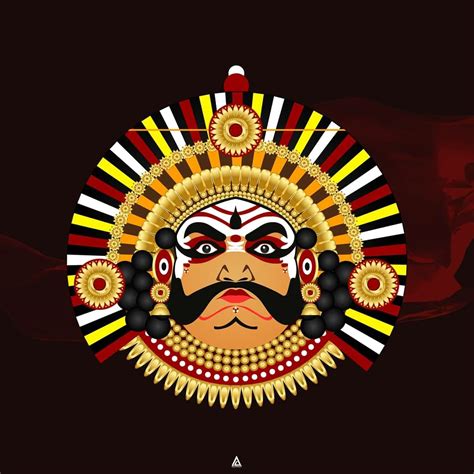 Yakshagana | Vector art, Canvas painting, Drawings