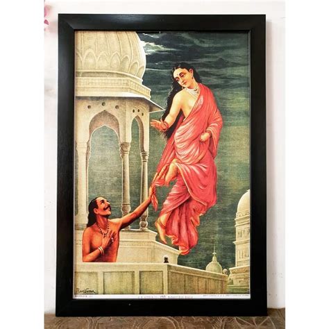 Raja Ravi Varma’s Celestial Nymph Urvashi King Pururavas framed new ...