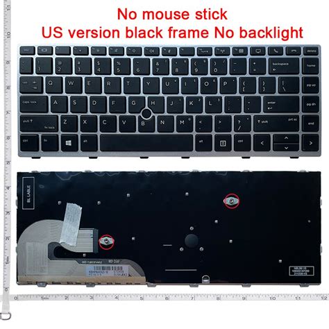 New English Backlit Keyboard For Hp Elitebook 840 G5 846 G5 745 G5 Black Us L14378-001 L11307 ...