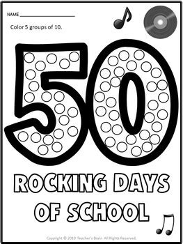 50th Day of School Activities by Teacher's Brain - Cindy Martin | TpT