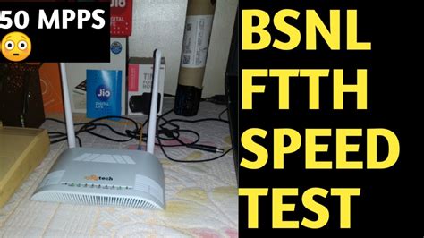 BSNL FTTH SPEED TEST BHARAT FIBER SPEED TEST - YouTube