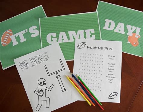 Football Party Printables - Oh My Veggies