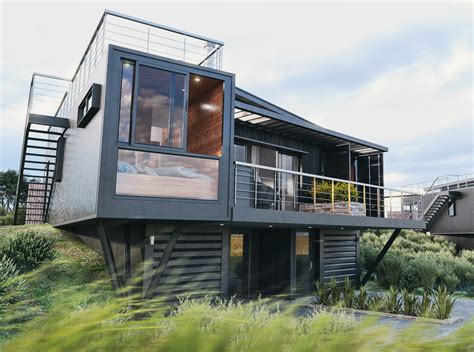 3d Container home design :: Behance