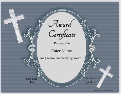 Christian Certificate Templates