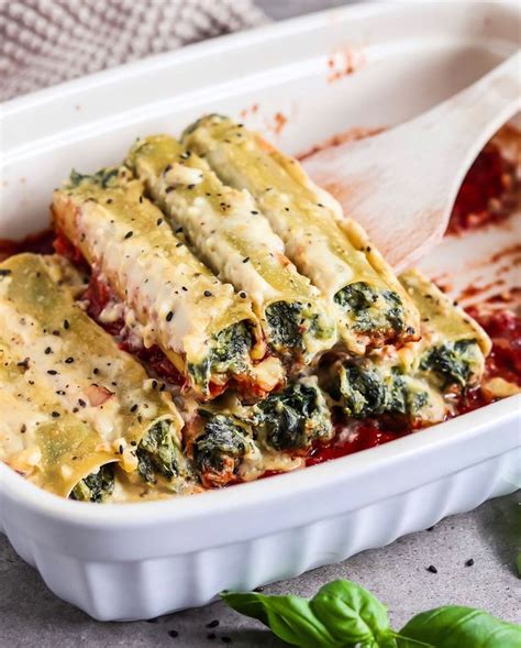 Vegan Spinach Ricotta Cannelloni - Best of Vegan