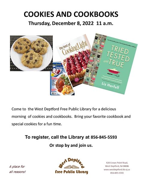 Dec 8 | Cookies & Cookbooks | West Deptford, NJ Patch