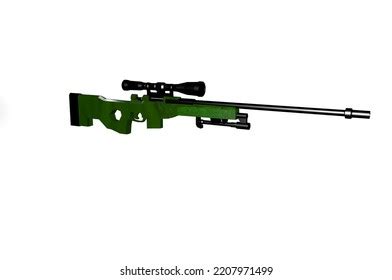 Awm 3d Model Illustration Gun Stock Illustration 2207971499 | Shutterstock