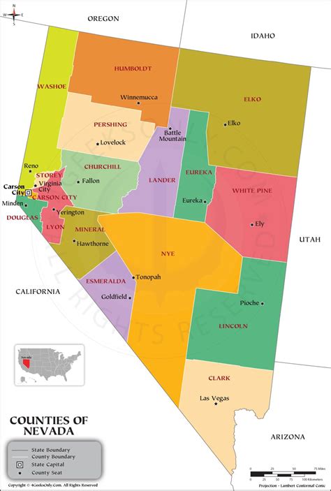 Nevada County Map