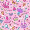 Cute princess elements pattern vector free download