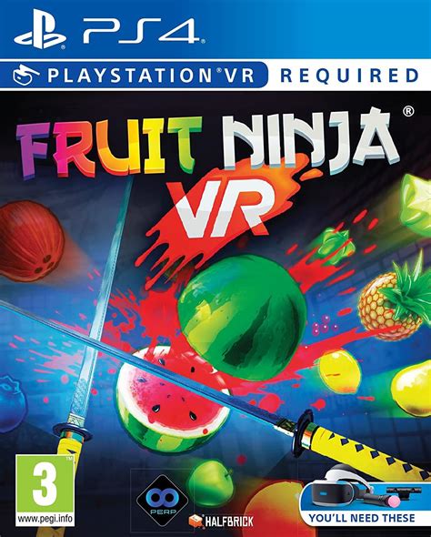 Fruit Ninja PSVR/PS4 Game (For Playstation VR) - by Perpetual - Pegi Rating 3