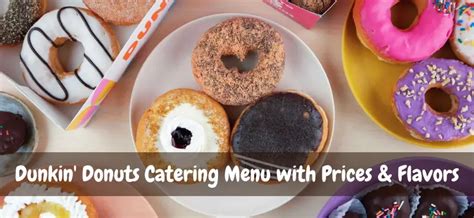 Dunkin Donuts Catering Menu with Prices 2023