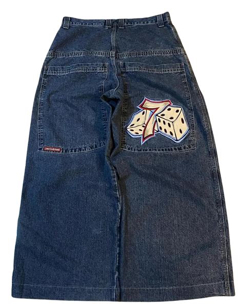 Hip Hop Dice Embroided Baggy Jeans – Hiddn Archive