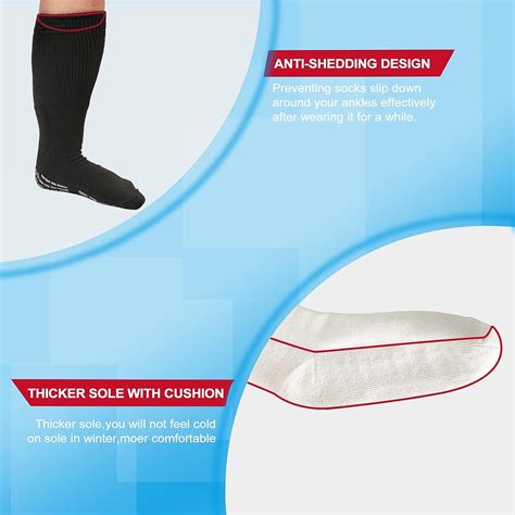 Extra Wide Diabetic Socks for Men Women Edema Socks for Swollen Feet ...