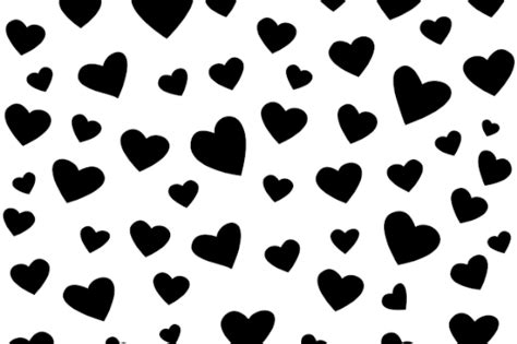 Black Hearts Drawing Pattern Graphic by almdrs · Creative Fabrica