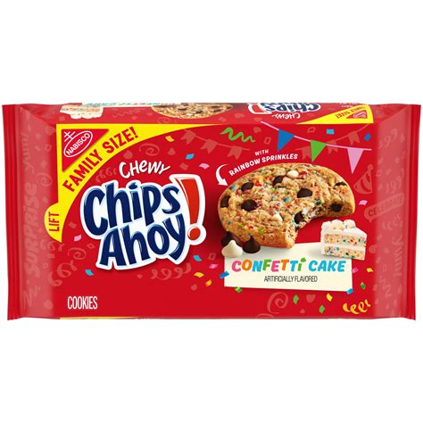 CHIPS AHOY! Chewy Confetti Cake Chocolate Chip Cookies with Sprinkles ...