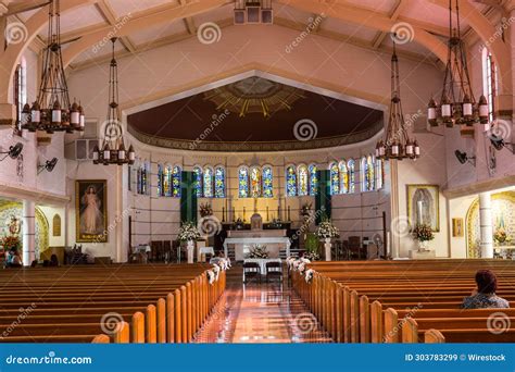 Interior of St Alphonsus Catholic Church in Los Angeles, California Editorial Stock Image ...