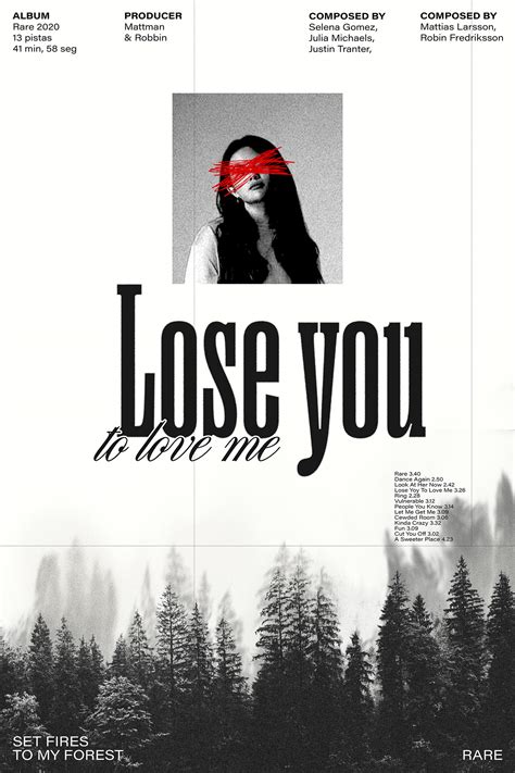 Poster musical | Lose you to love me - Selena Gomez on Behance