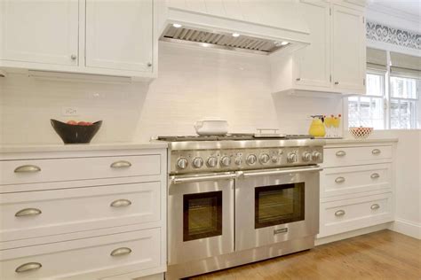 Brushed nickel hardware - Bilotta Kitchen & Home, NY