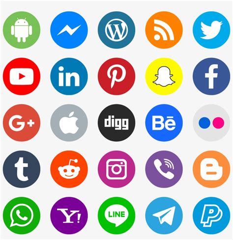 Download Icons Social Media Svg Eps Png Psd Ai Vector - High Resolution ...