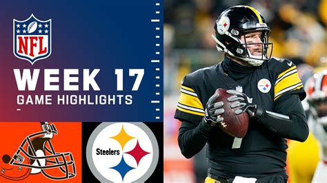 Browns vs. Steelers Week 17 Highlights | NFL 2021 - YouTube