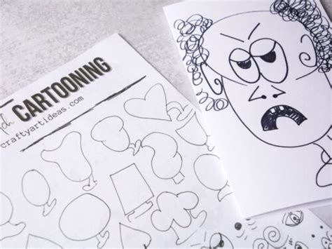 Cartoon Drawing Step-By-Step For Kids (With Free Guide) - Crafty Art Ideas