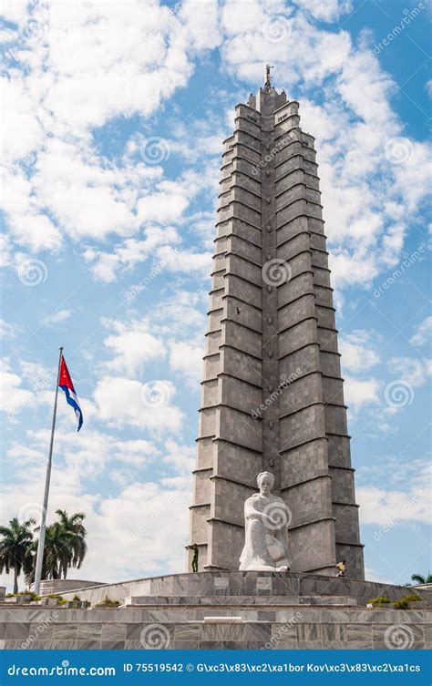 Jose Marti Monument in Revolution Square in Havana, Cuba Stock Photo ...