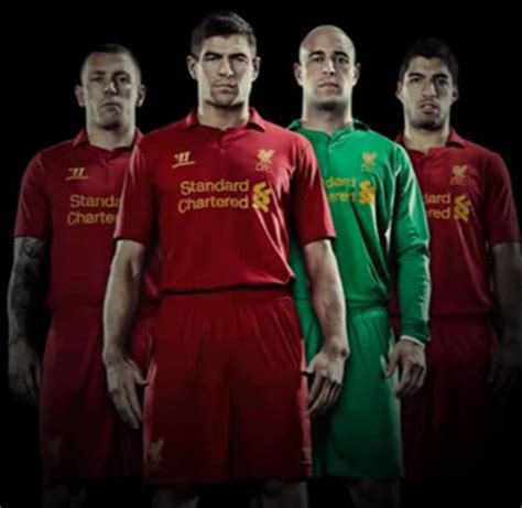 Liverpool players model the new 2012-13 LFC kit | 1000 Goals