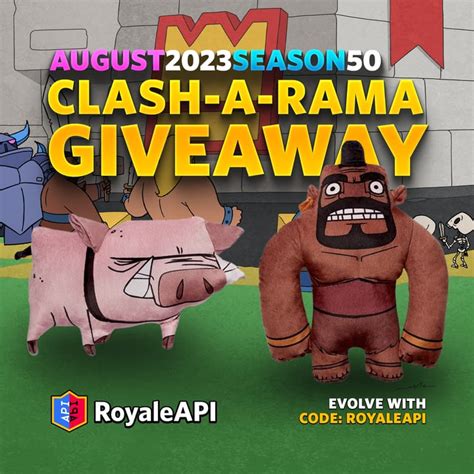 Hog Rider and Hog Giveaway - Clash Royale Season 50 (August 2023) | Blog - RoyaleAPI