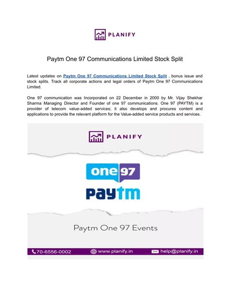 PPT - Paytm One 97 Communications Limited Dividend PowerPoint ...