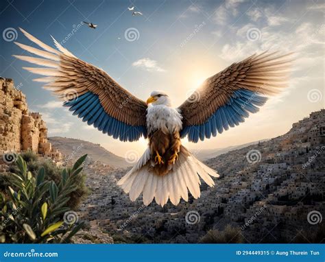 The Dove and the Olive Branch Over Gaza City Stock Image - Image of crisis, dispute: 294449315