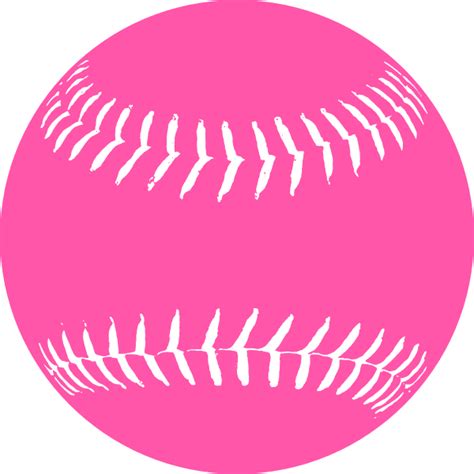 Pink Softball Clip Art at Clker.com - vector clip art online, royalty free & public domain