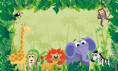 Jungle Safari Themed Party Backdrop 3ft X 5ft Instant - Etsy | Safari theme party, Backdrops for ...