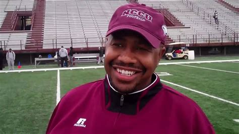 NCCU Football Coach Henry Frazier III after first day of spring practice (March 15, 2011) - YouTube