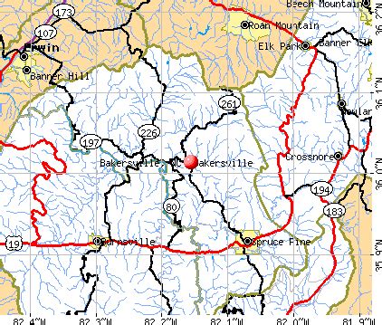 Bakersville, North Carolina (NC 28705) profile: population, maps, real ...