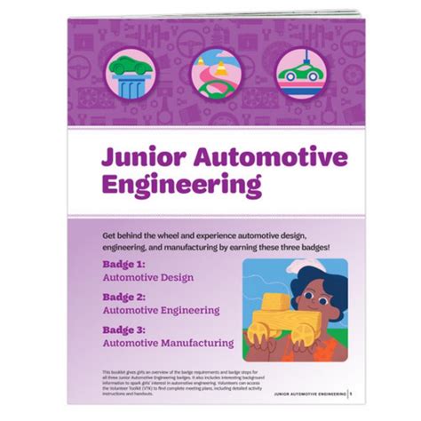 Junior Automotive Engineering Badge Requirements Pamphlet – GSSEM Curbside