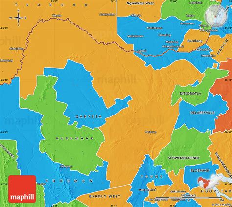 Political Map of VRYBURG