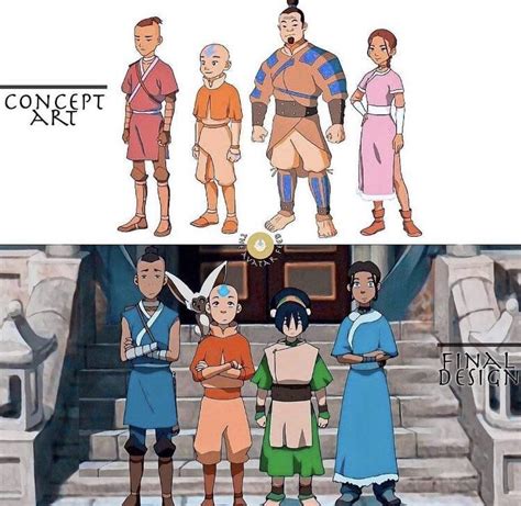 The concept art VS now : r/ATLA